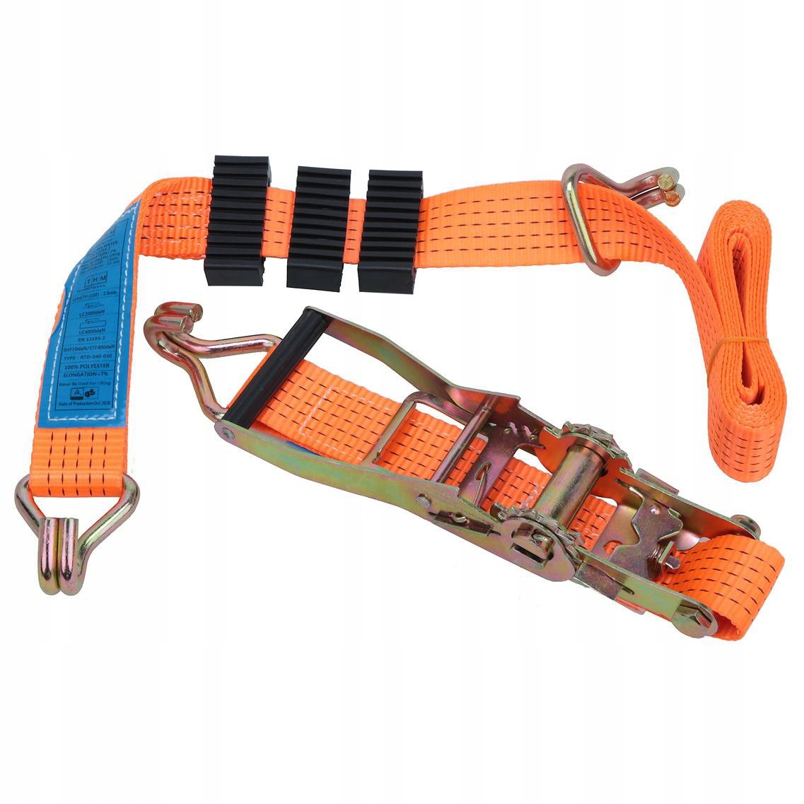 PAS TRANSPORTOWY LAWETA 4T 3M 50MM 4T Z NAPINACZEM Weight with packaging 9 kg