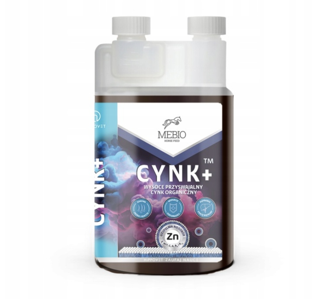 Mebio – Cynk+ 1L suplement dla koni 1000ml innowacyjny preparat na niedobór