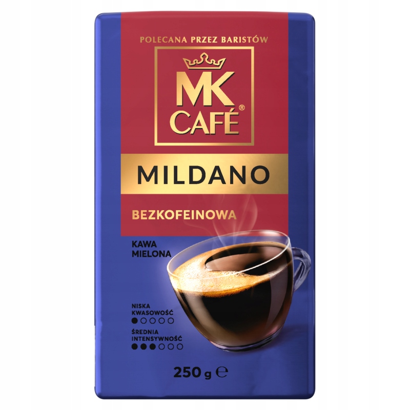 Levně Mk Café Mildano Káva pražená káva bez kofeinu 250 g