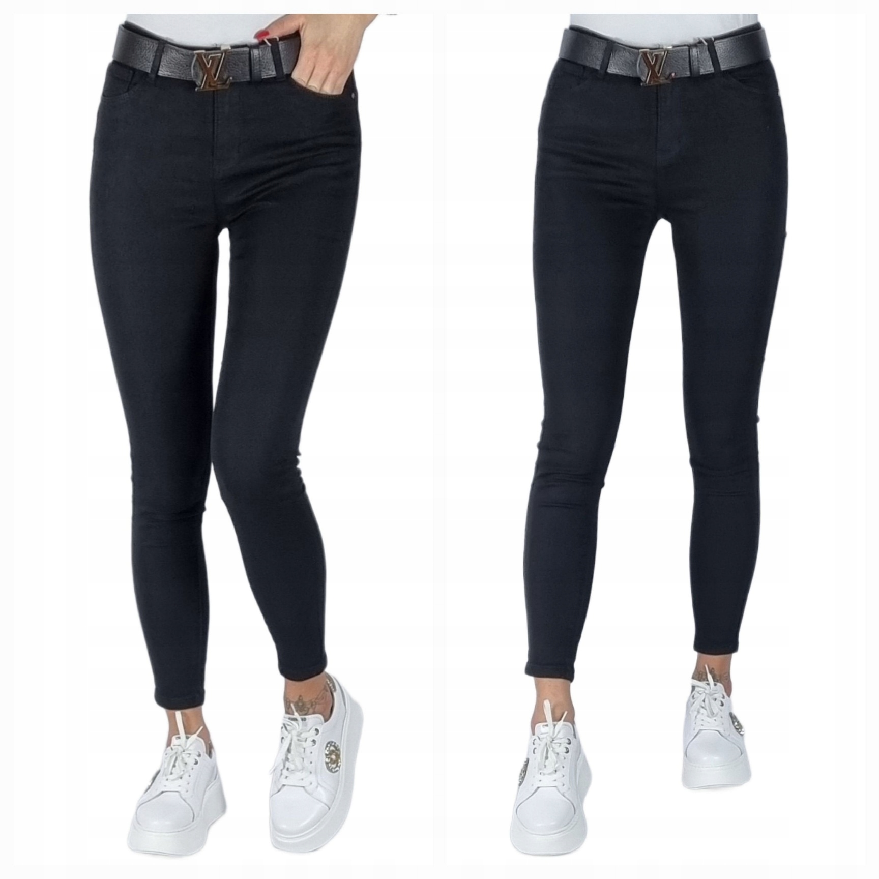 M.sara Spodnie Czarne Klasyczne Rozmiar 26/XS