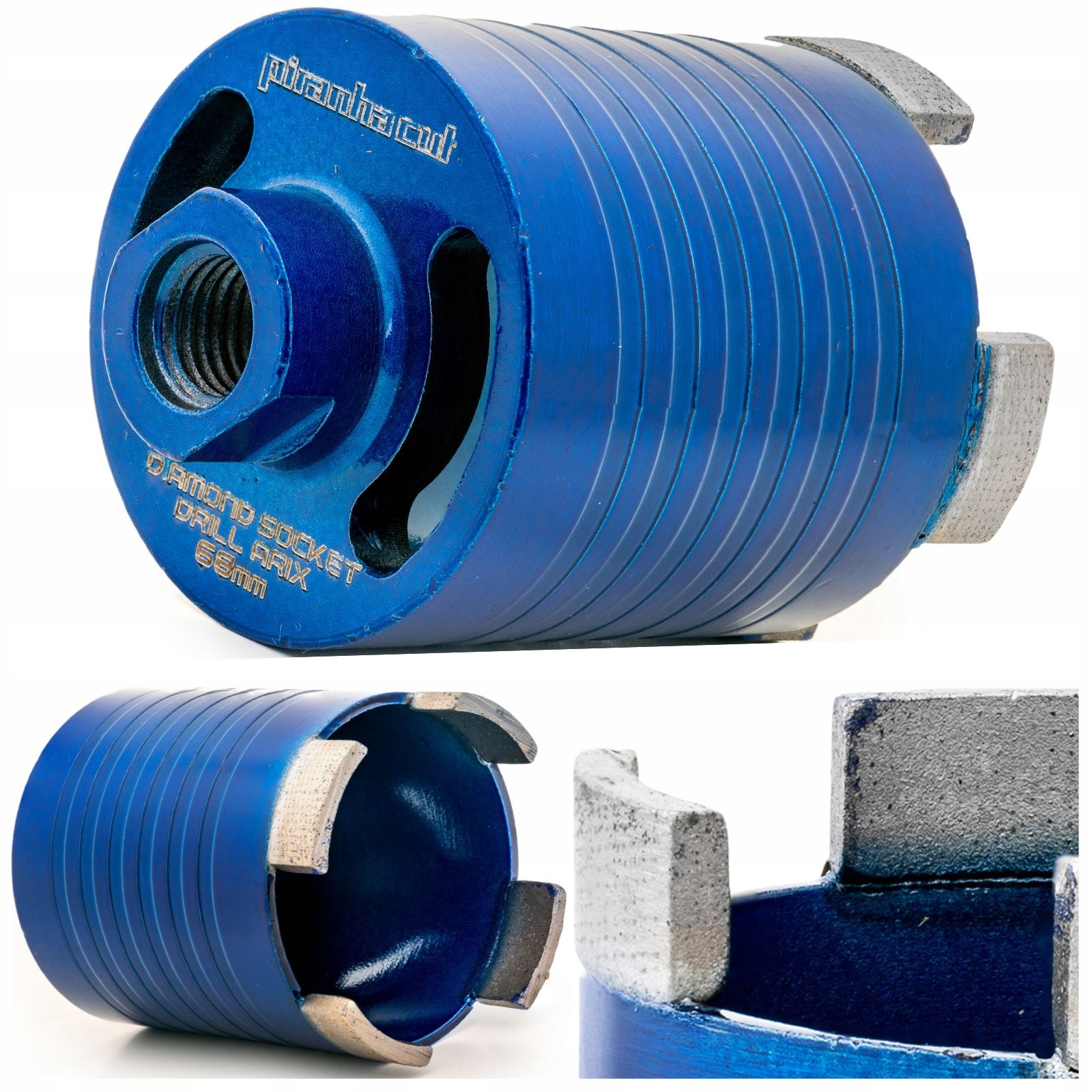 Wiertło diamentowe koronka pod puszki 82 mm M16 Piranhacut Arix beton