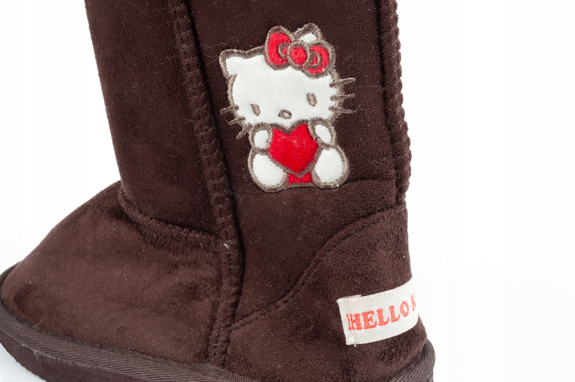 Botki Kozaki ocieplane Hello Kitty [brąz] r.29 Kolor brązowy