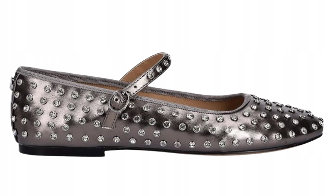 Steve Madden Lakované Baleríny Se Zirkony A Páskem 40 T7A