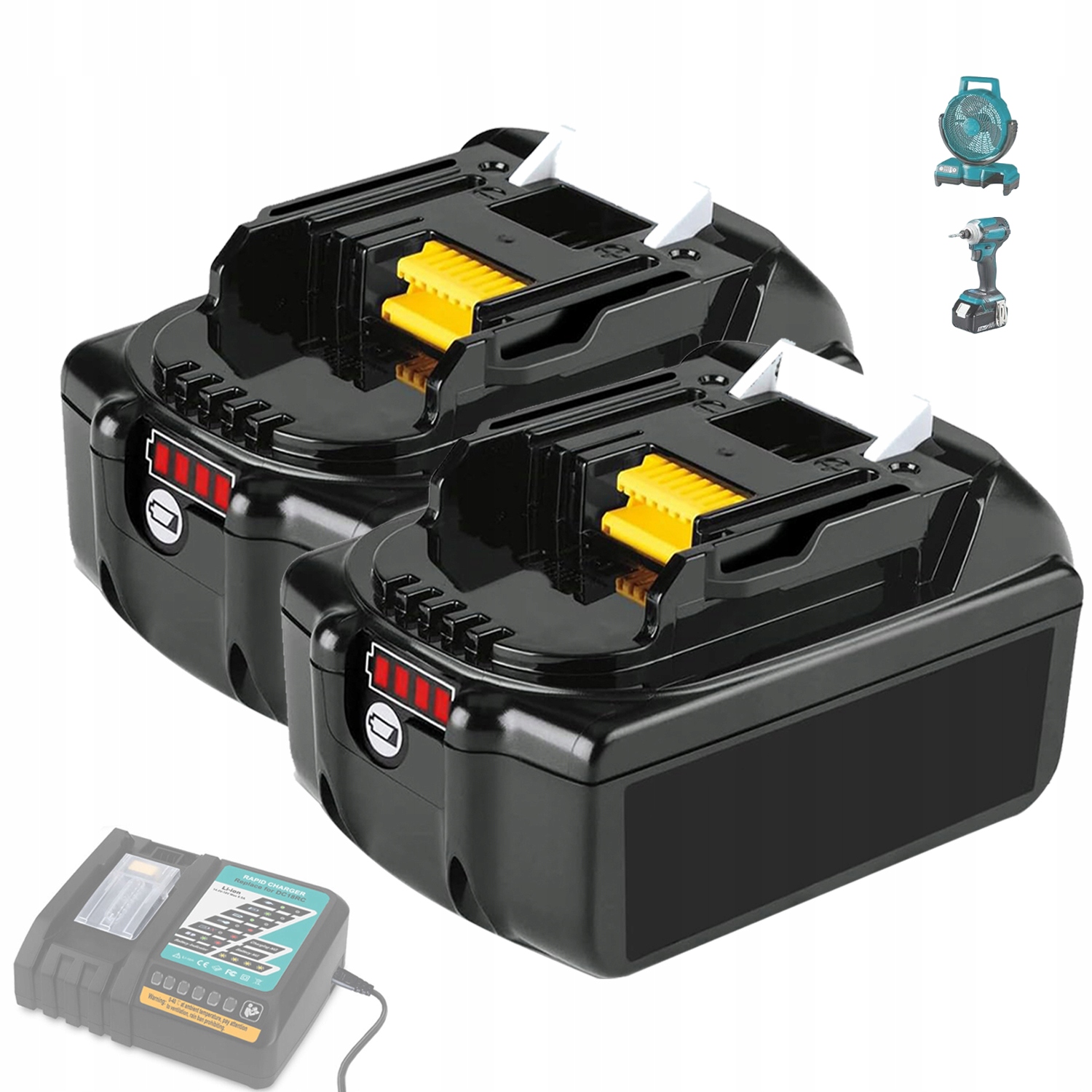 Baterie BL1850 BL1860B pro Makita 18V náhradní Akumulátor 5Ah 2x