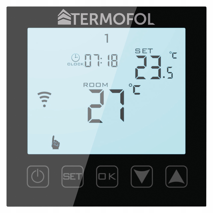 

Termostat Do Ogrzewania Podłogowego Tf-wifi Czarny