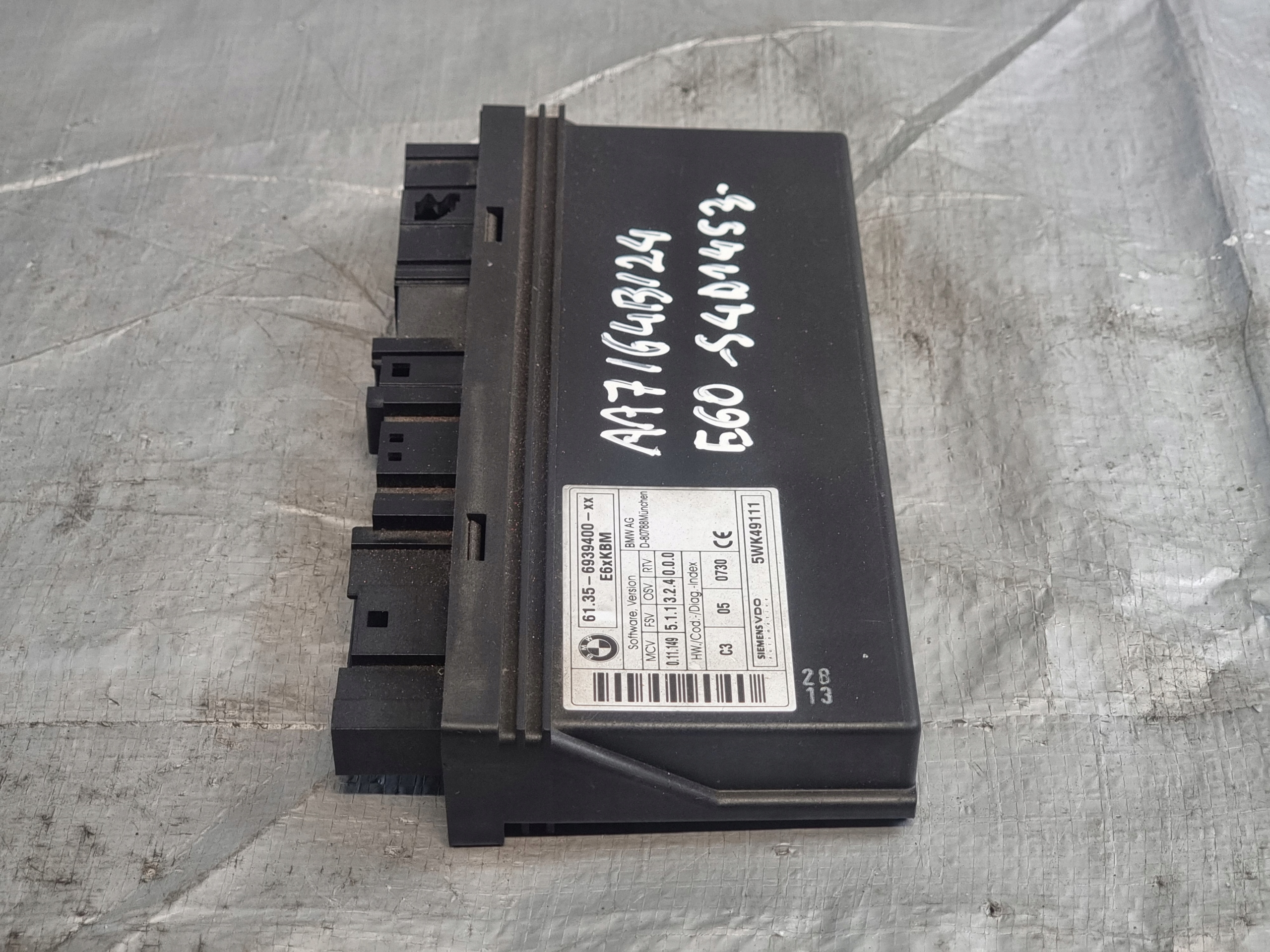 Unité commande confort OE 6939400 BMW SERII 5 E60 03r