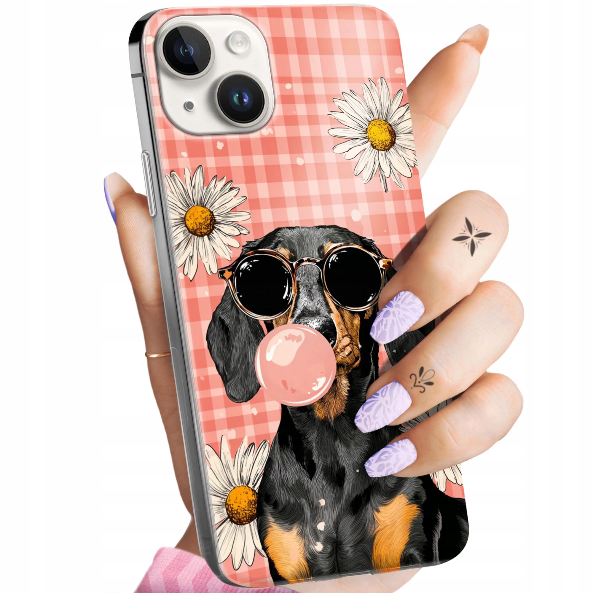 Etui Do Iphone 14 Plus Jamniki Psy Jamnik Red Merle Obudowa Pokrowiec