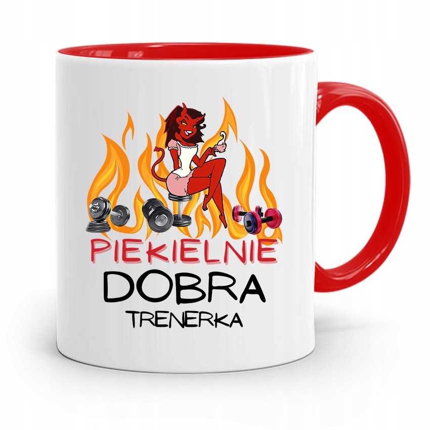 

Dla Trenera Trenerki Siłownia Kubek Czerwony