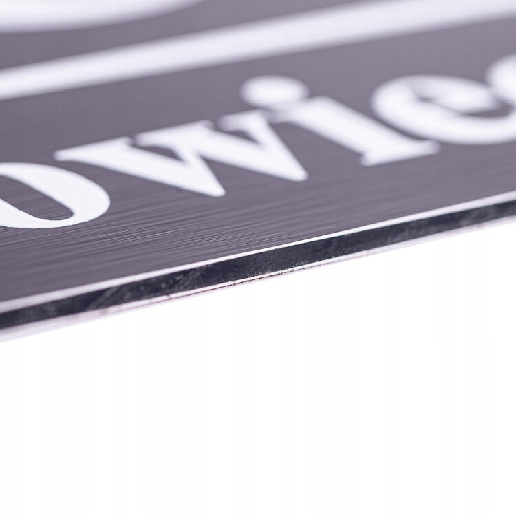 CZARNA NIERDZEWNA TABLICZKA ADRESOWA Z ALUMINIUM NUMER numery DOMU 32x21cm Marka Printima