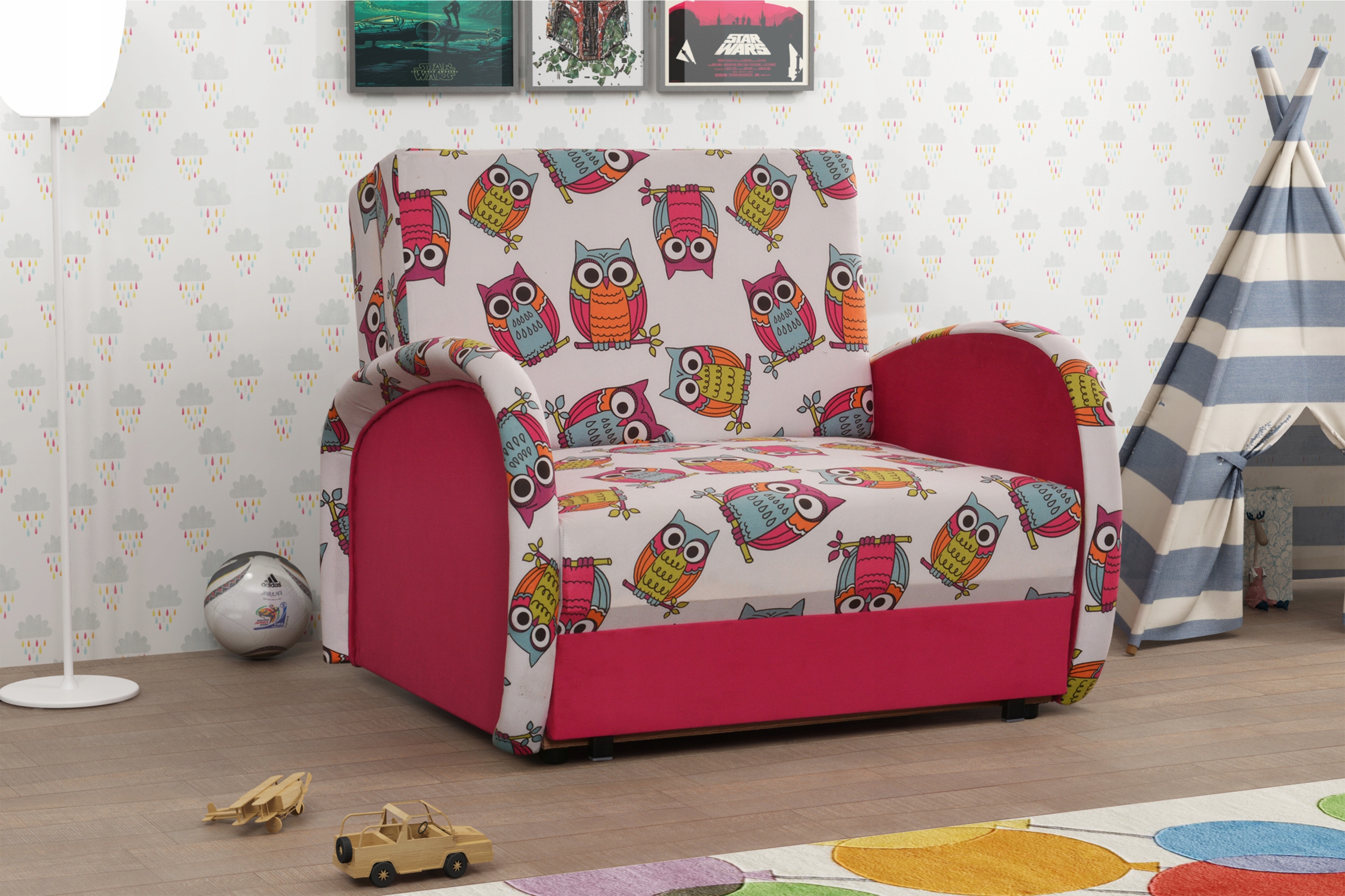 KAJA 1 sofa dziecięca kanapa fotel pojemnik