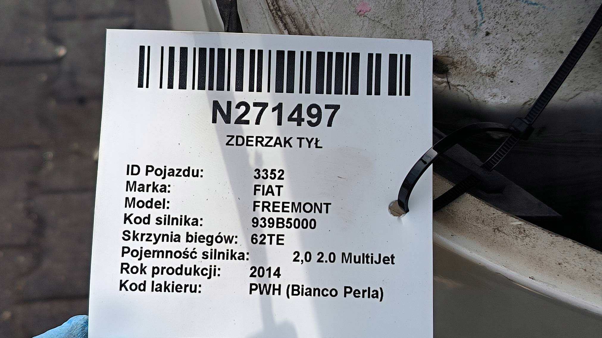 Stoßstange heck PDC PWH FIAT FREEMONT