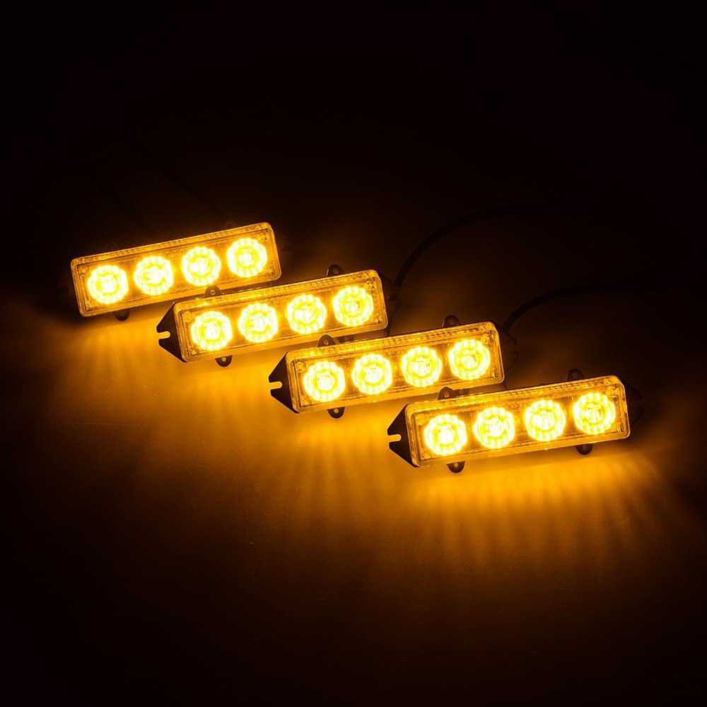 Stroboskopy pomarańczowe w grilla do atrapy 16 led Producent części ST PARTS