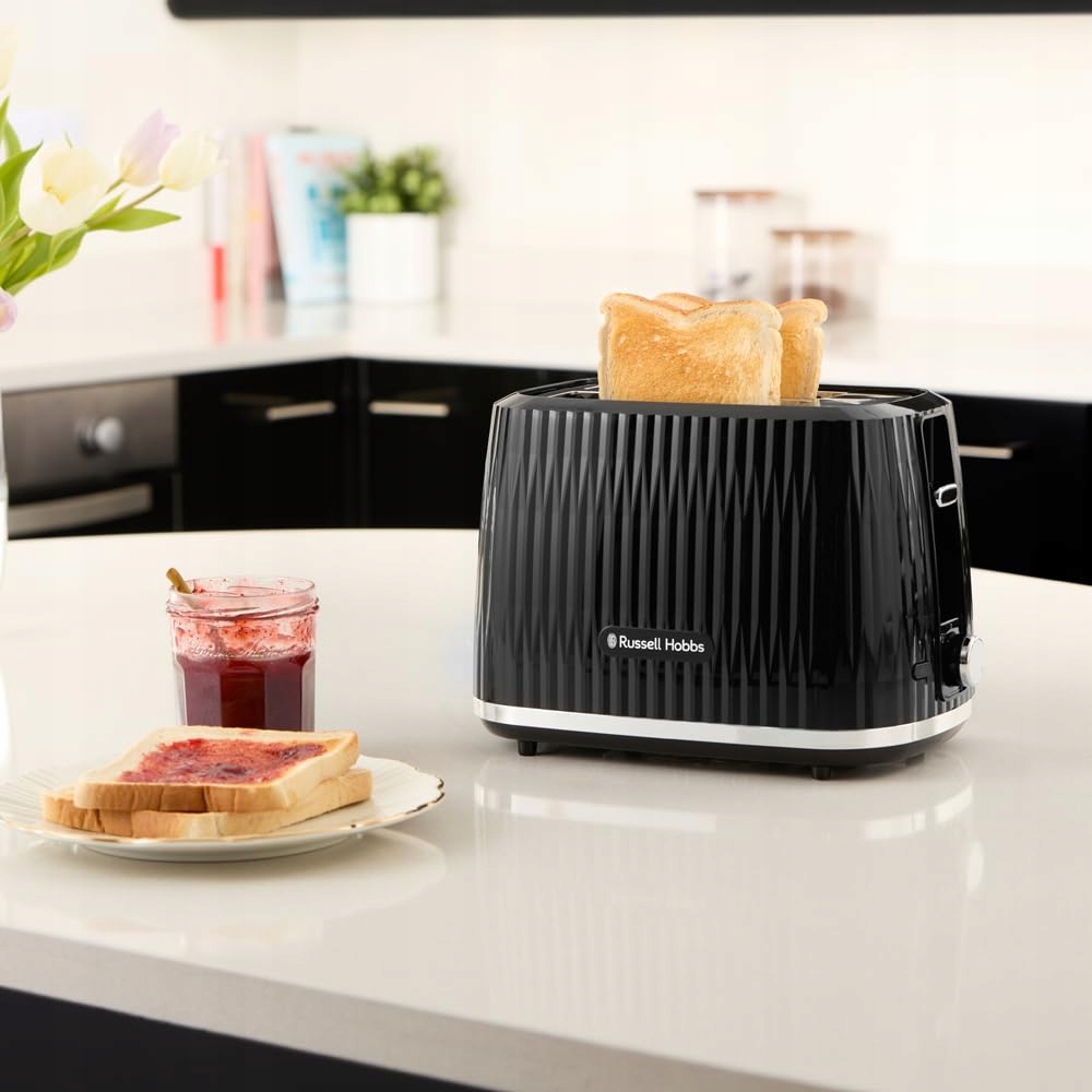 RUSSELL HOBBS Toster 2 Kromki 6 Stopni Czarny Z Podgrzewaczem — miniatura 7