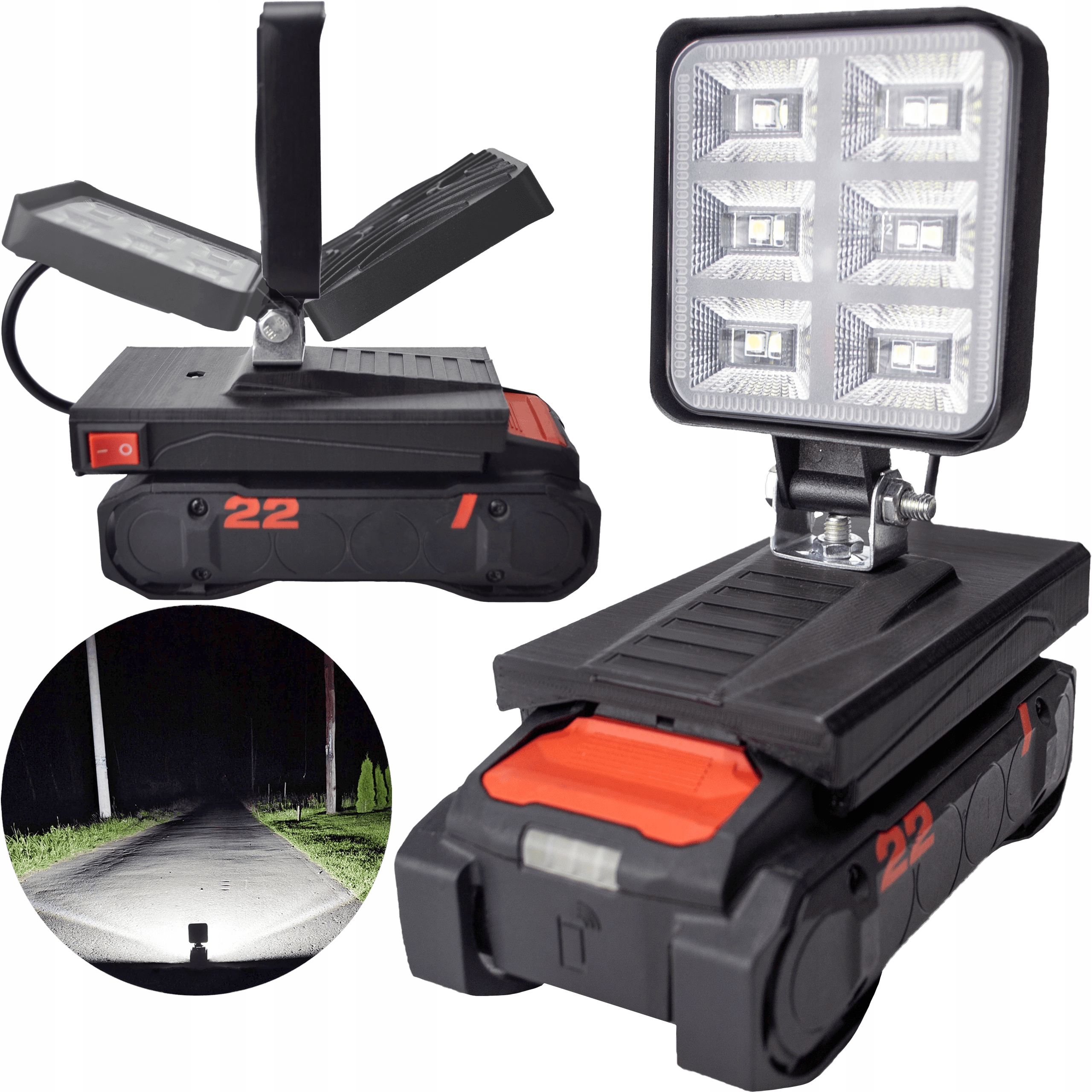 Lampa Pro Hilti B22 Nuron Halogen Pracovní Led Na Akumulátor