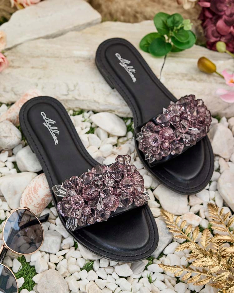 CZARNE KLAPKI DAMSKIE LOBERRA 38 Oryginalne opakowanie producenta pudełko