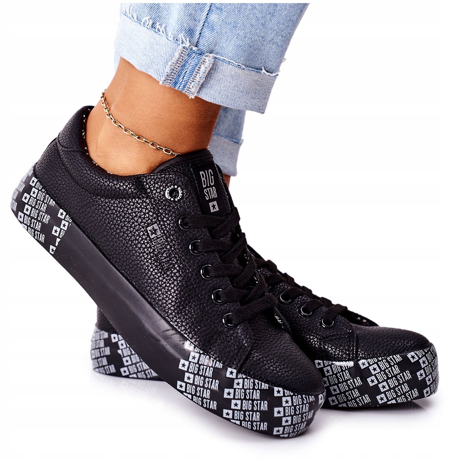 

Czarne Trampki Big Star Platforma II274183 41