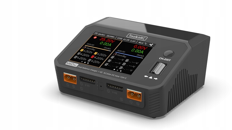 ToolkitRC M6DAC dwukanałowa ładowarka z balanserem do akumulatorów litowych