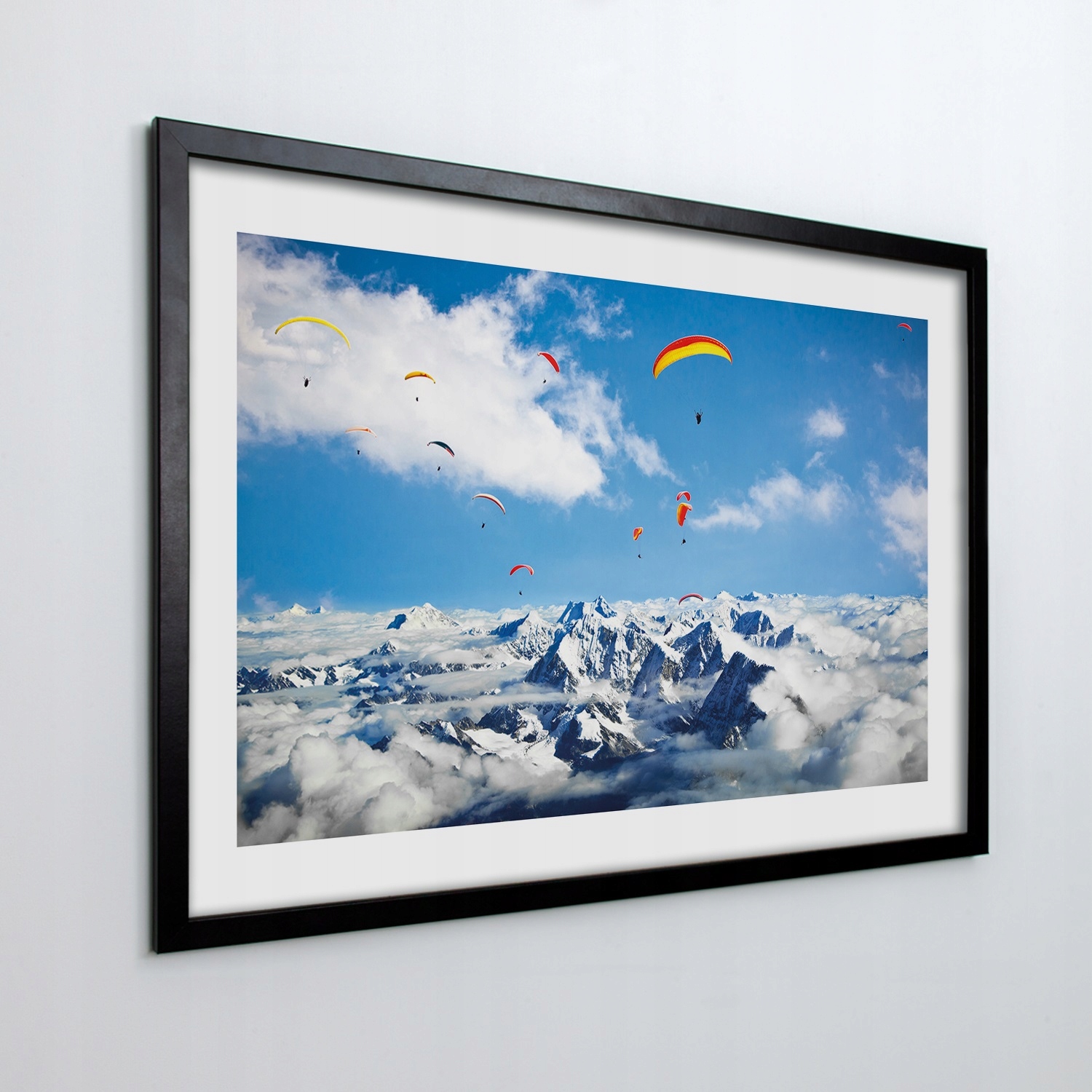 Obraz v rámu na zeď Vrcholy paraglidingu 100x70