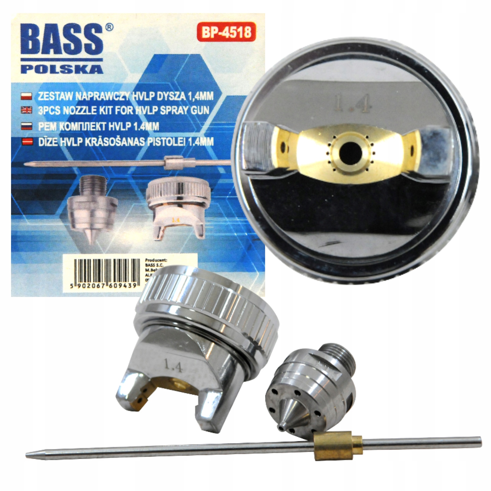 

Bass Zestaw Naprawczy Do Pistolet Hvlp Dysza 1,4mm