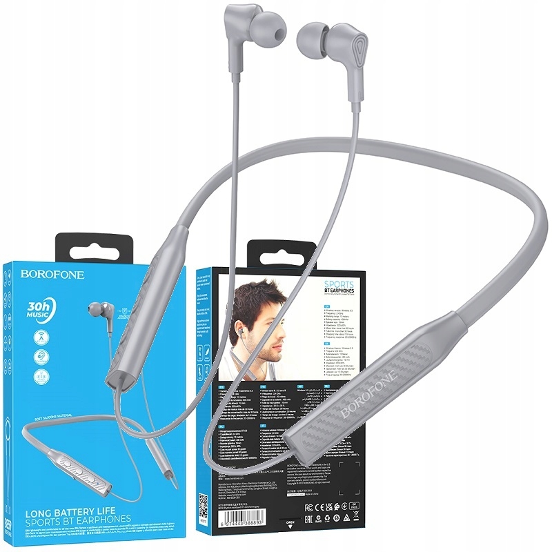 

BE59 Słuchawki sportowe Bluetooth 5.3 30h 200h 27g