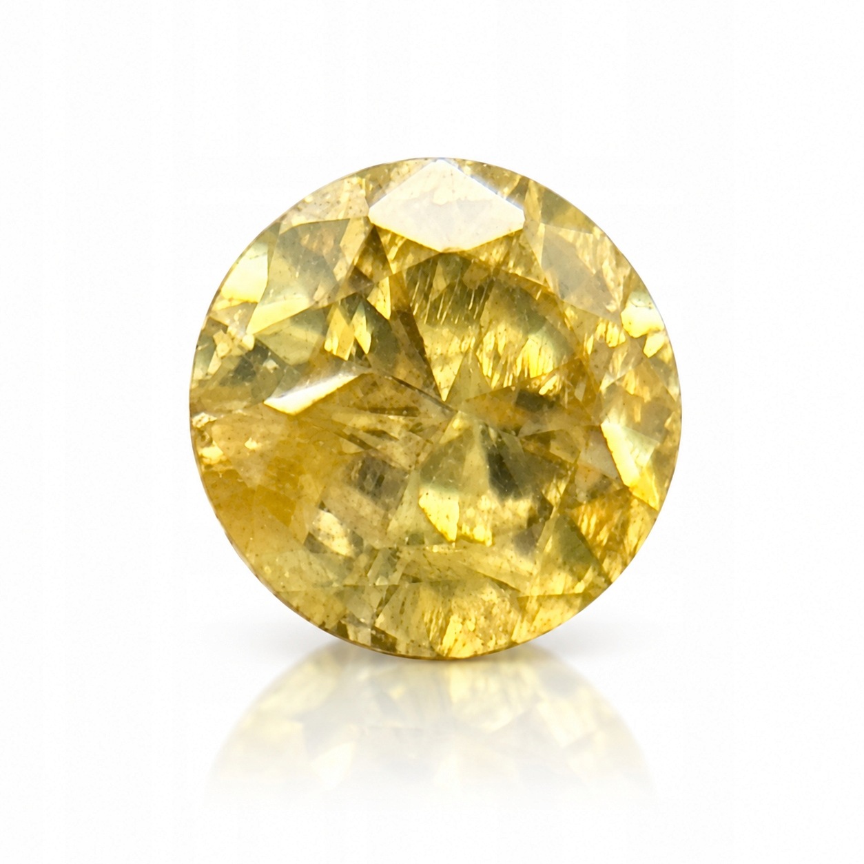Přírodní diamant 0.03 ct Žlutý Briliant certifikát Wbd