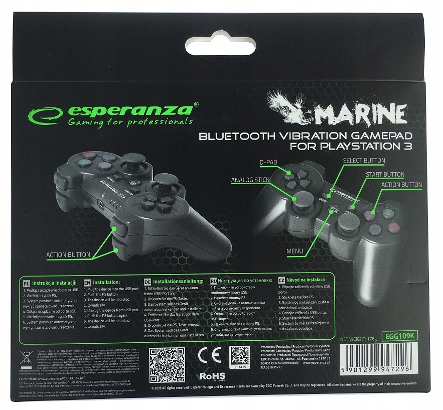 BEZPRZEWODOWY PAD KONTROLER DO PS3 PLAYSTATION 3 Sposób podłączenia bezprzewodowy