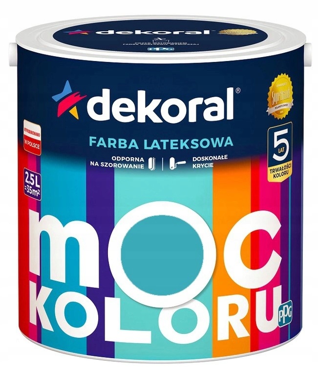 

Dekoral Farba Moc Koloru 2,5 turkusowa głębia