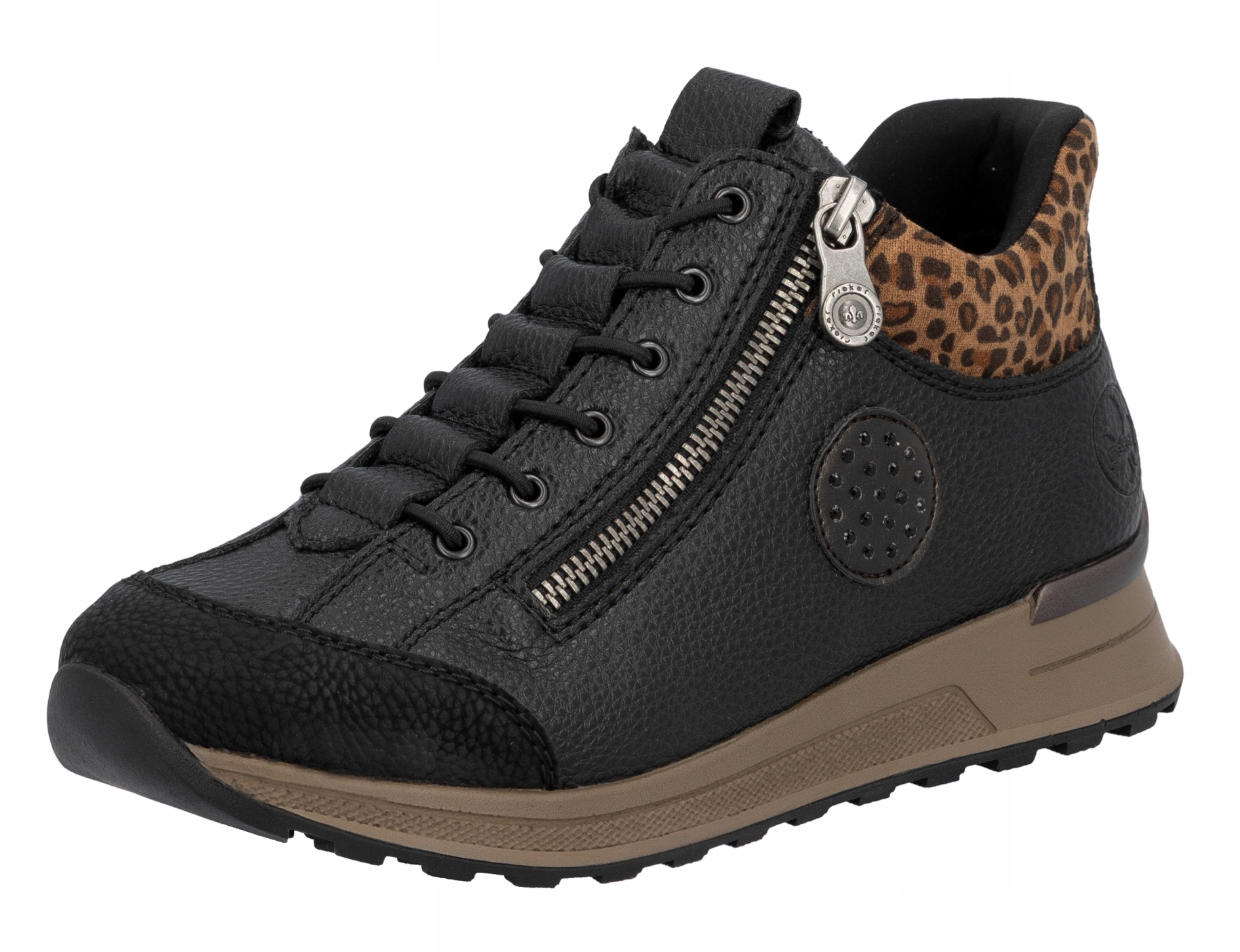 Rieker N1457-00 vel.38 černé pohodlné kotníkové boty