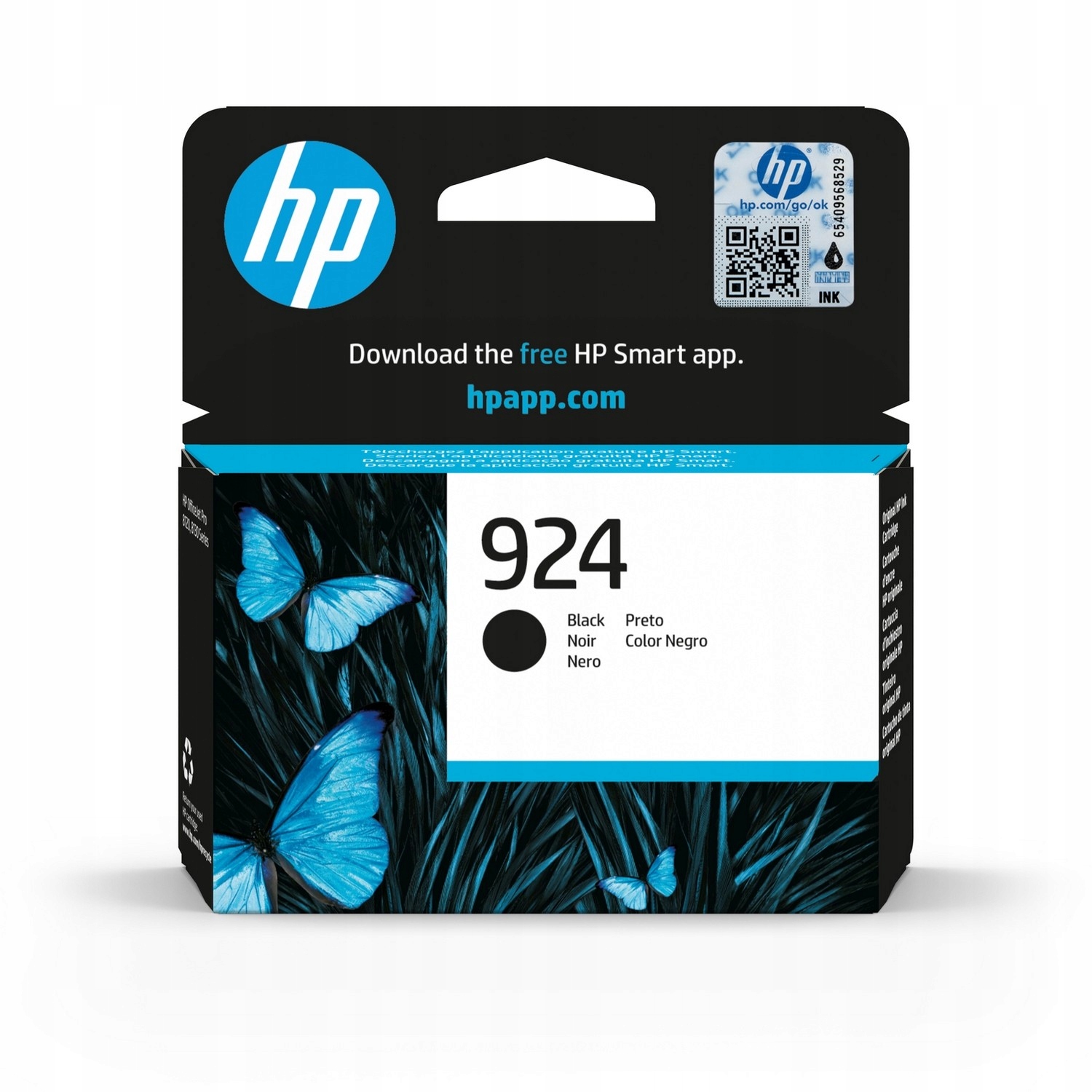Tusz org. Hp 924 Black 4K0U6NE do Hp 8122e 8124e 8125e 8132e 8134e 8135e