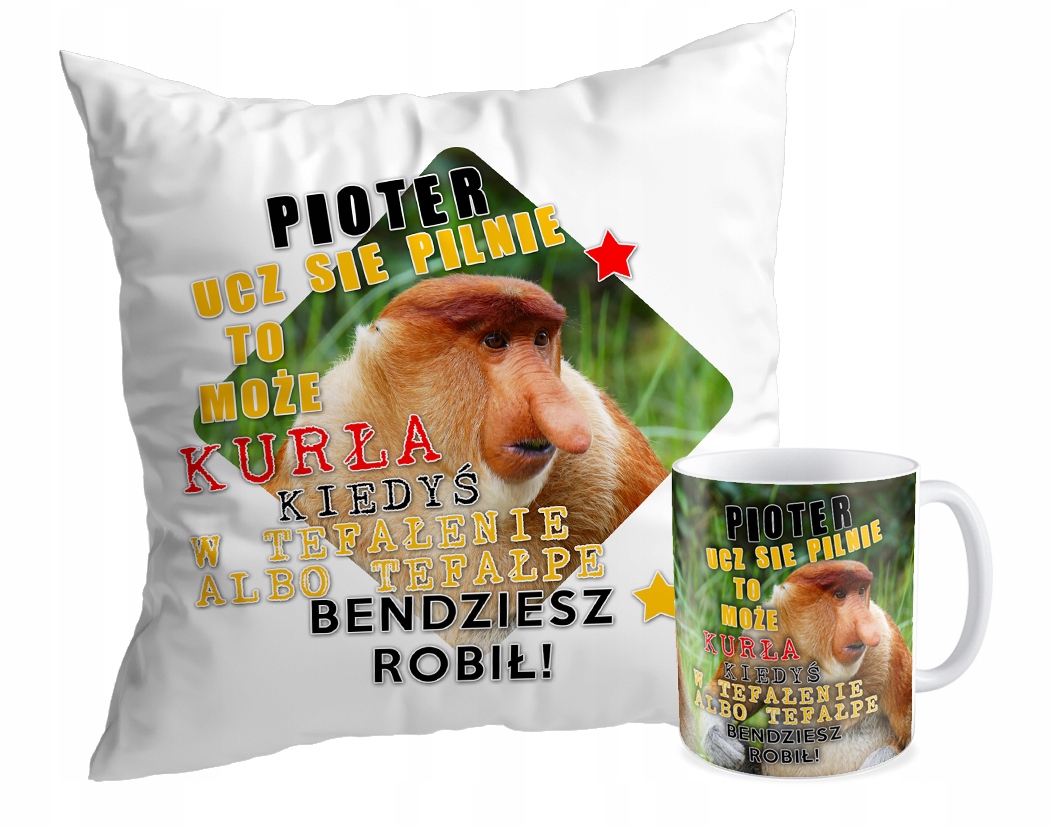 

Zestaw Podusza + Kubek prezent Janusz Nosacz