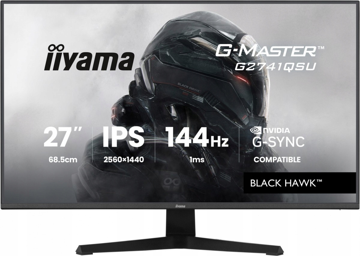 Monitor 27" G2741QSU-B1 Ips, Qhd, 144Hz, 1ms, 2x Usb, Adaptive G-sync, Hdmi