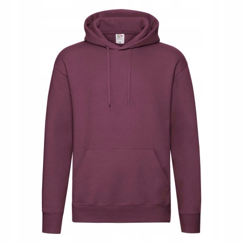 Pánská mikina s kapucí Hooded Sweat Premium Fruit of the Loom Burgund S