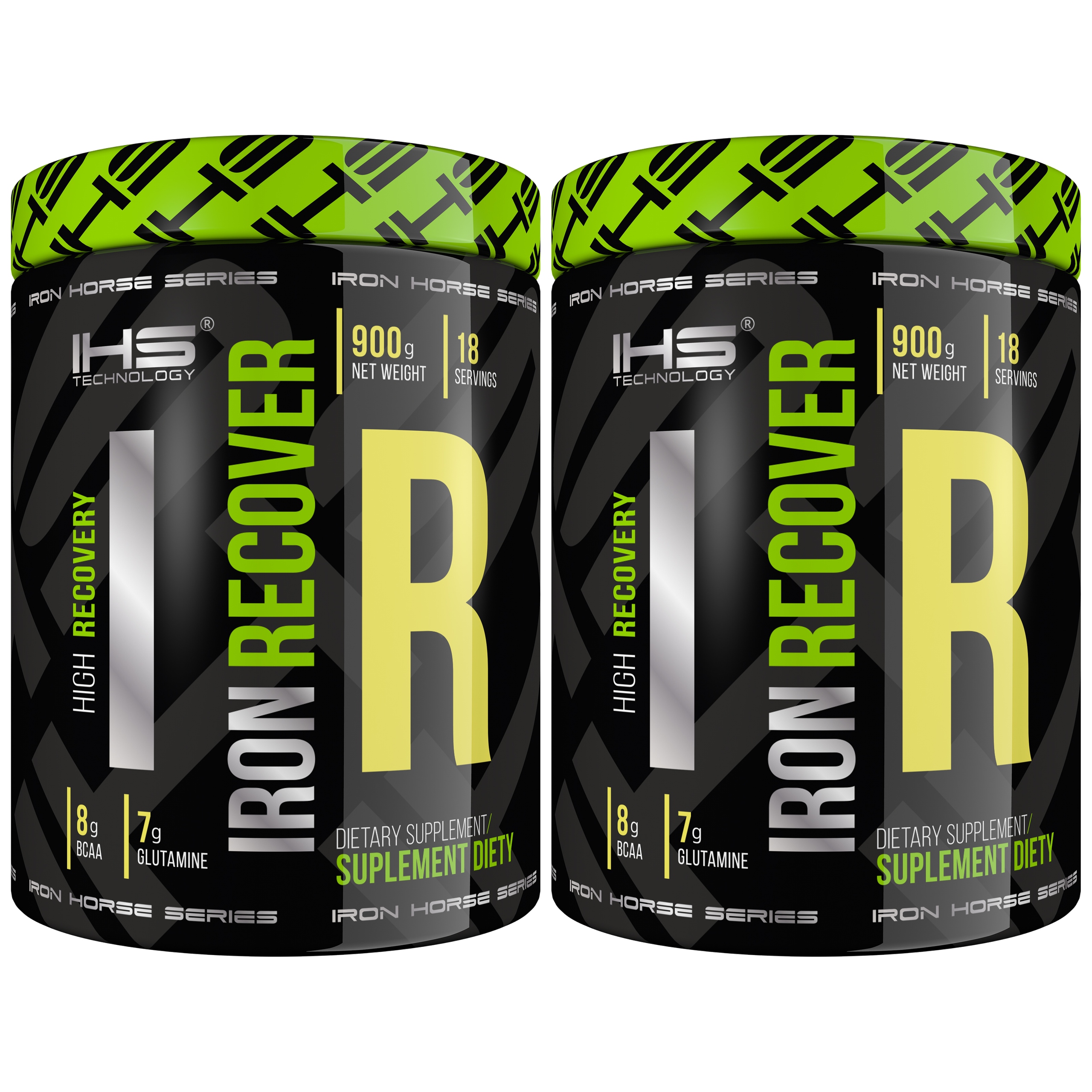 2x Iron Horse Iron Recover 900 g Bcaa Sacharidy Hydrolyzát bílkovin