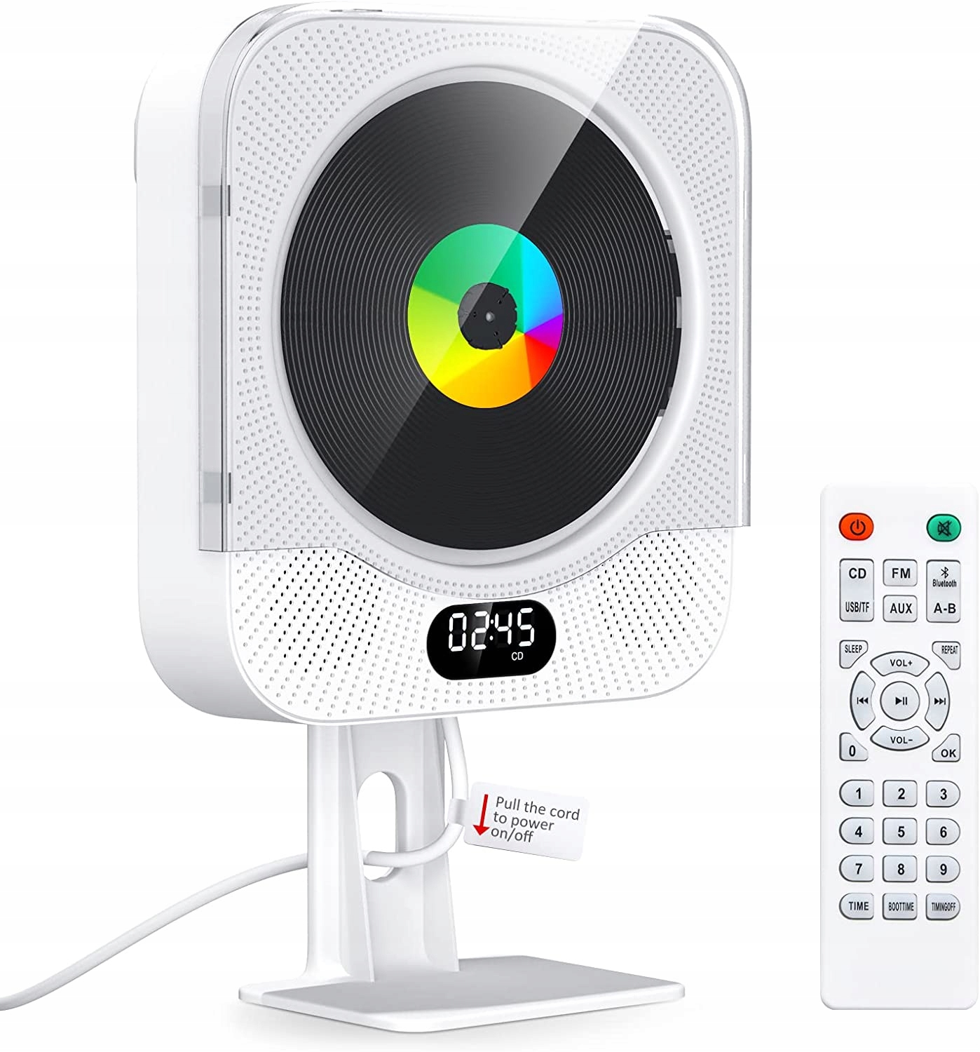 ODTWARZACZ CD ŚCIENNY LCD USB FM-РАДИО PILOT SD