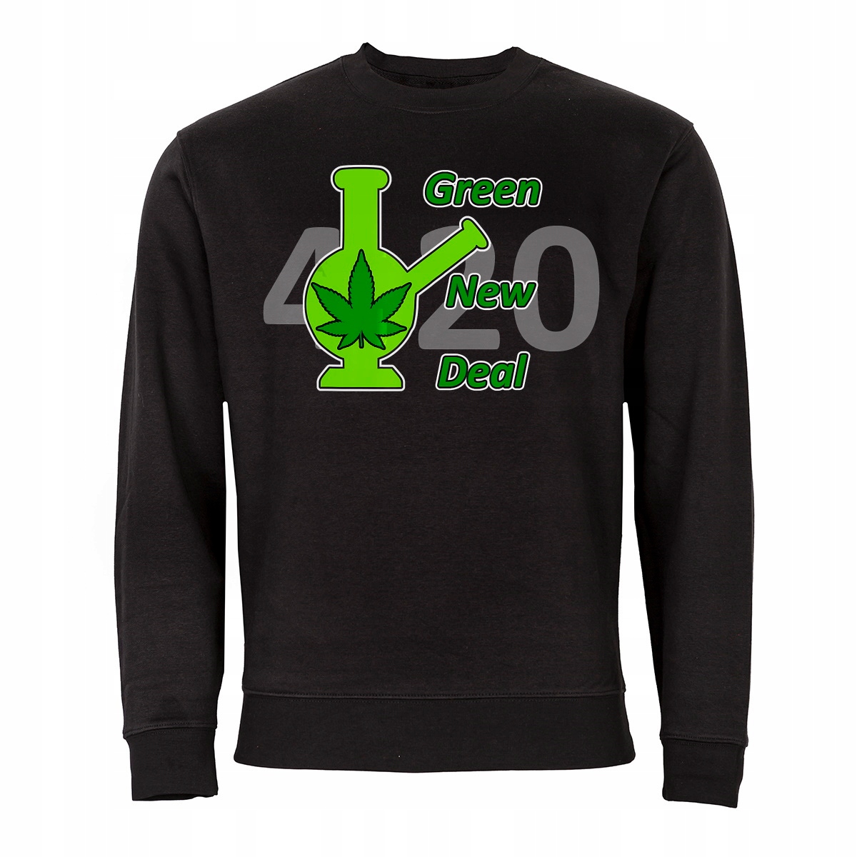 Mikina Marihuana Zielko 420 Cannabis Green New Deal
