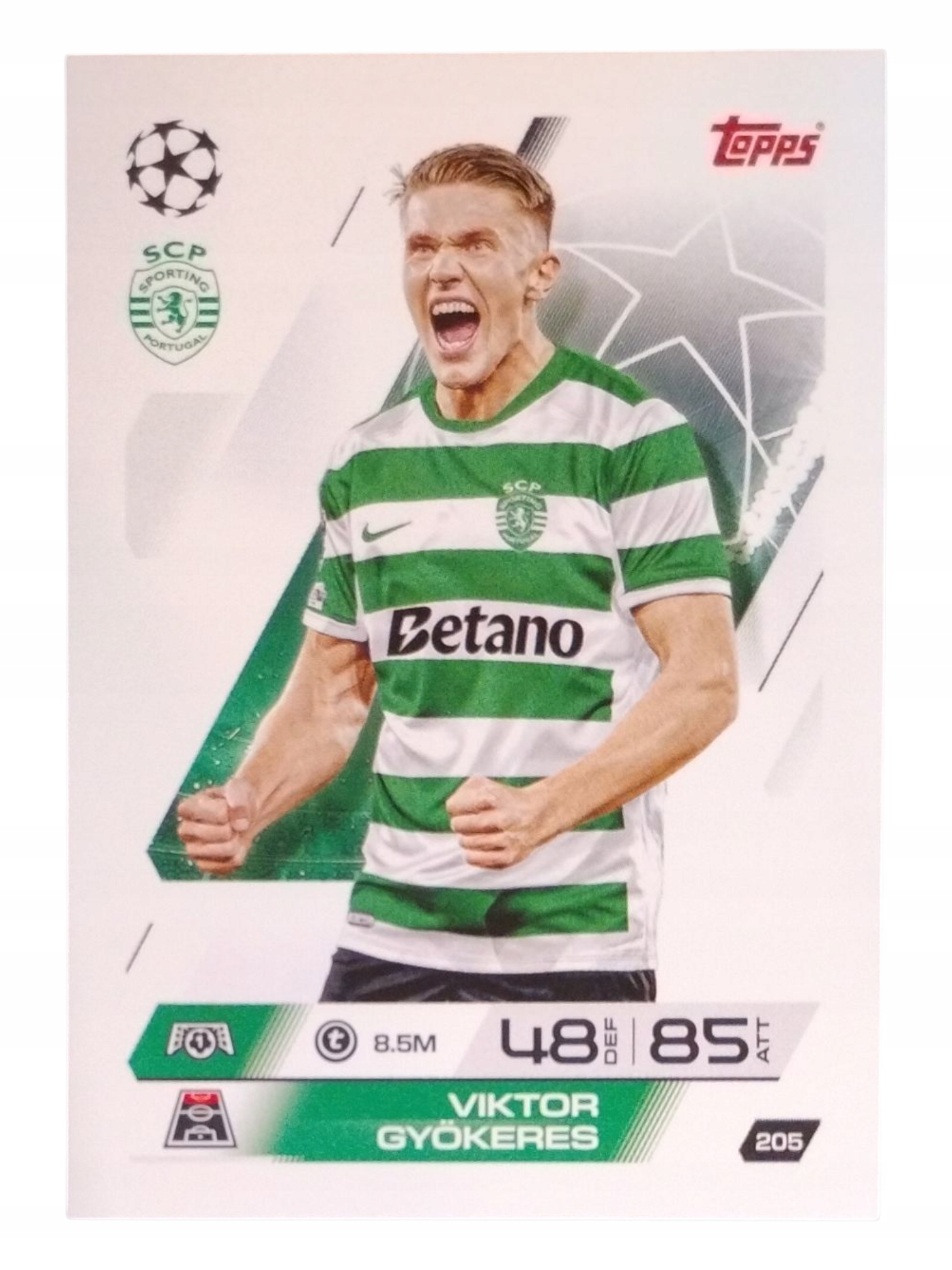 Topps Match Attax 2025-2026 Base Card Viktor Gyokeres Sporting 205
