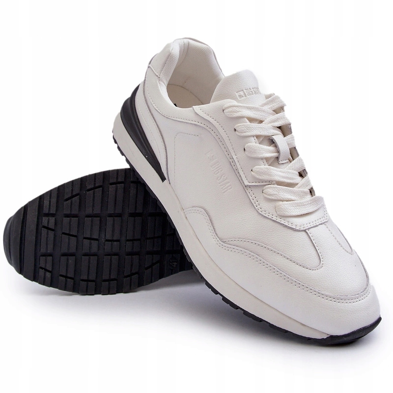 Pánské Kožené Tenisky Big Star NN174288 Bílé 43