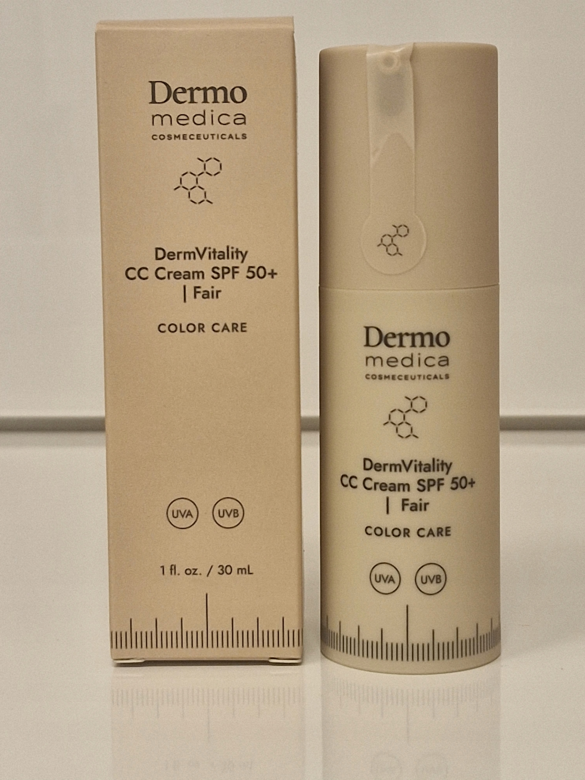 DERMOMEDICA DERMVITALITY CC CREAM SPF 50 FAIR-KREM KORYGUJĄCY 30 ML