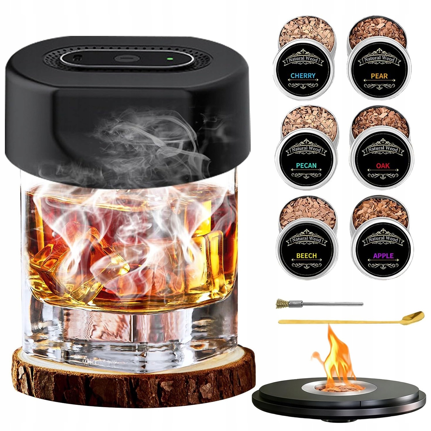 Sada Na Uzení Whisky Smoker S Nástroji Na Nápoje Barmanský Dárek