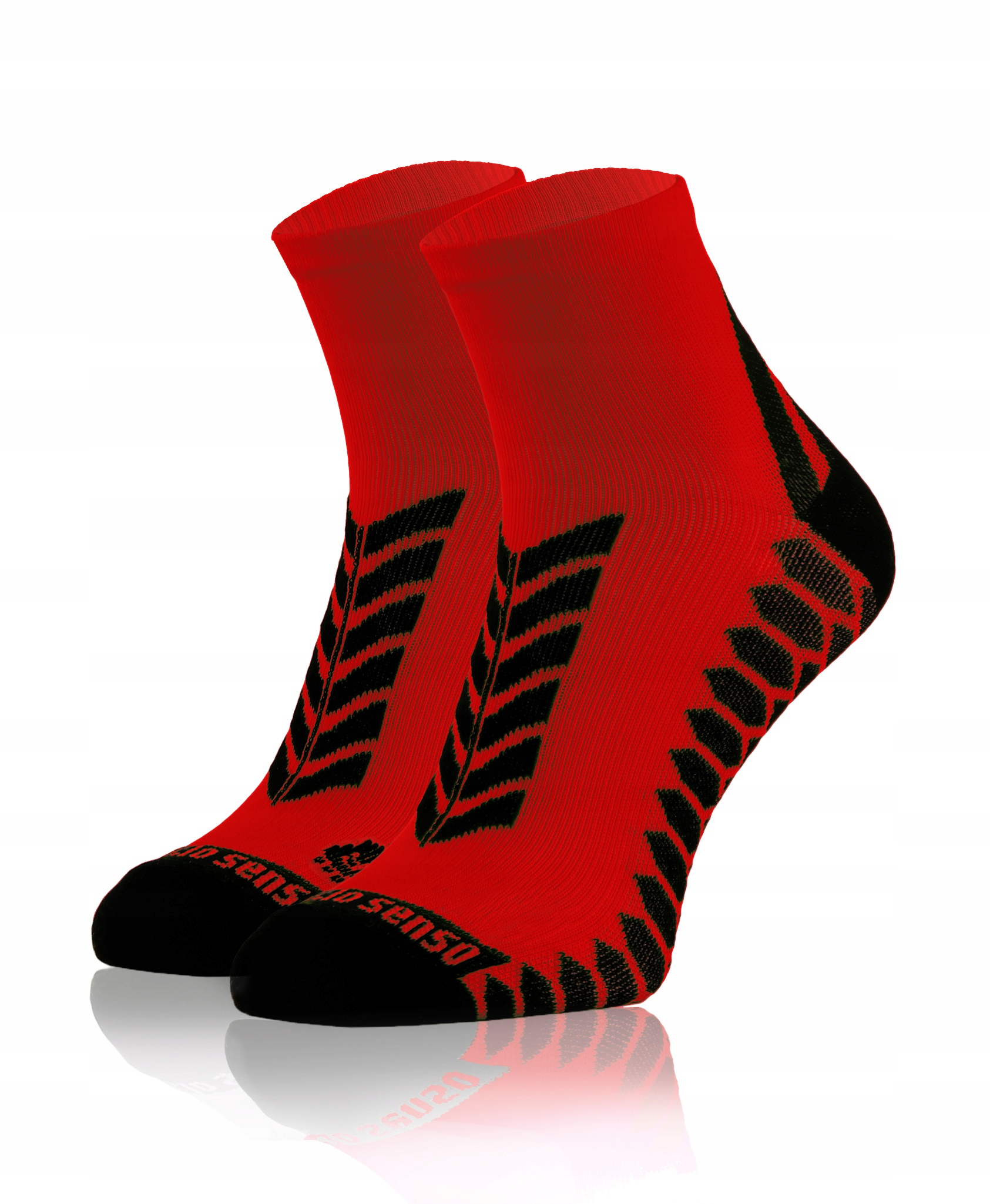 Sesto Senso Skarpety sportowe do biegania 1 para 47-50 czerwone
