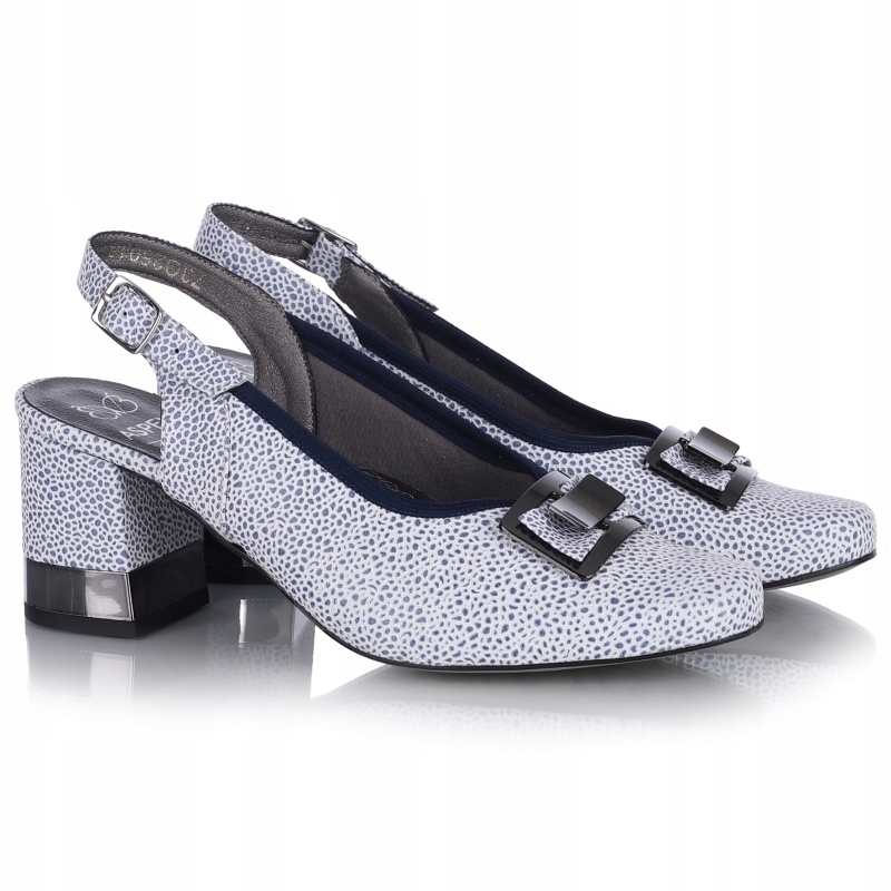 Dámské sandály Aspena KX-2689/KS208 S200 bílo-granátové Kůže VEL.39