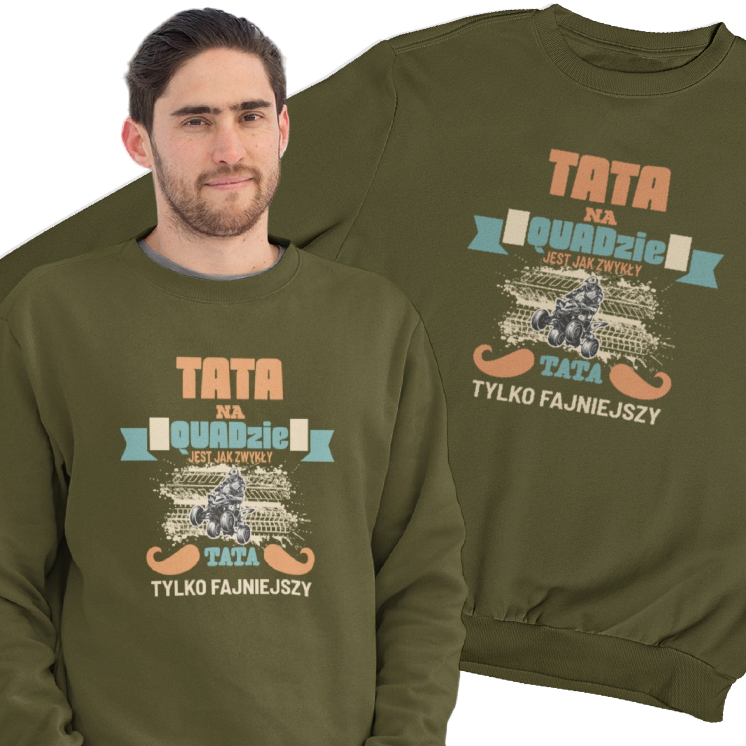 Mikina Ideální pro tatínka, fanouška řidiče Quadu 3XL