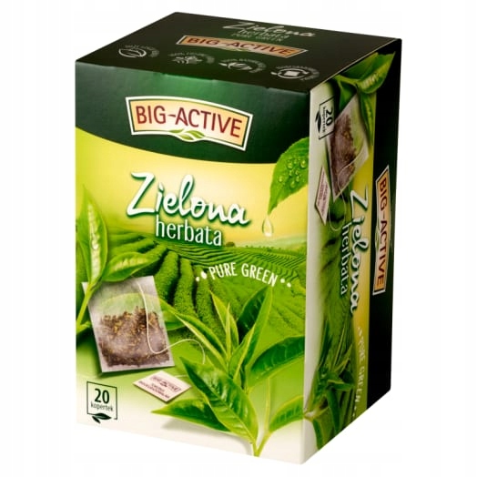 Levně Big Active Čaj Pure Green 20 sáčků (sáčky)