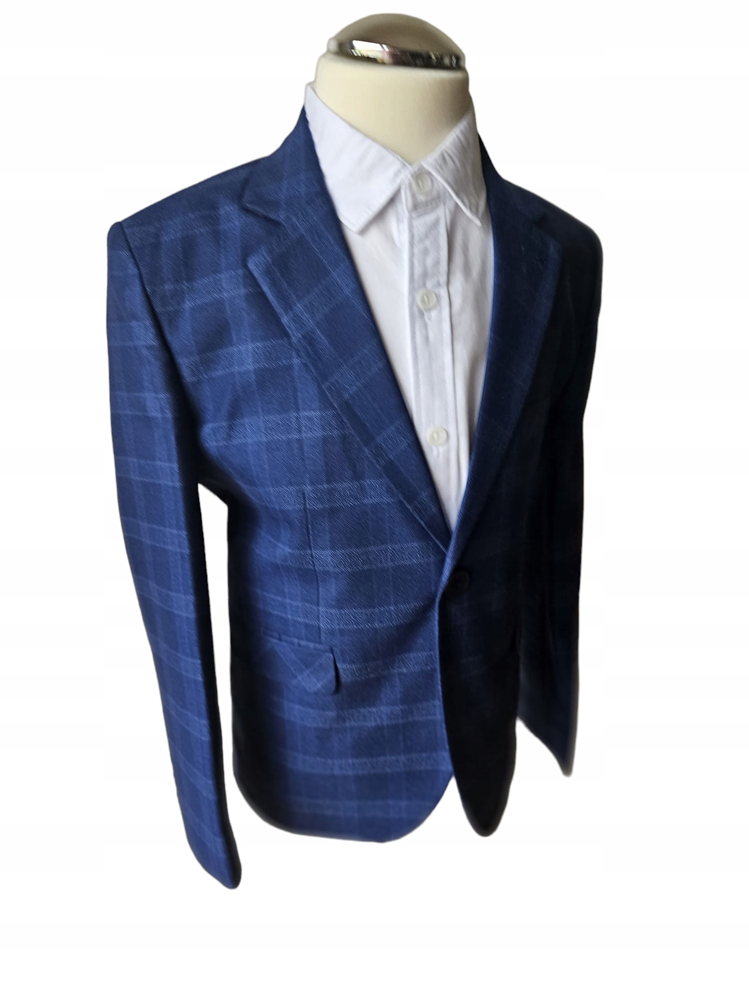 Marynarka dla chłopca granatowa w kratę 10 lat Marka Inna marka