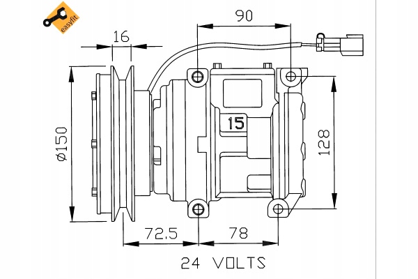 NRF KOMPRESOR KLIMATYZACJI Producent części NRF