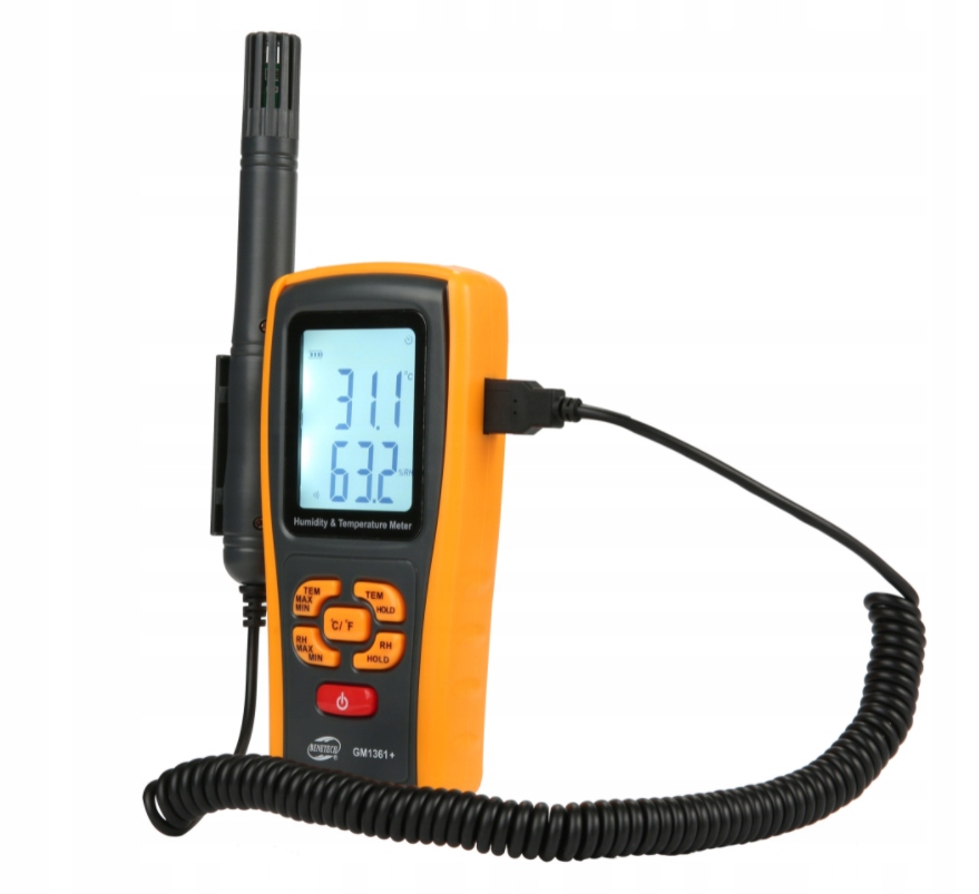 Termo-higrometr z Bluetooth GM1361+ Pomiar temperatura powietrza
