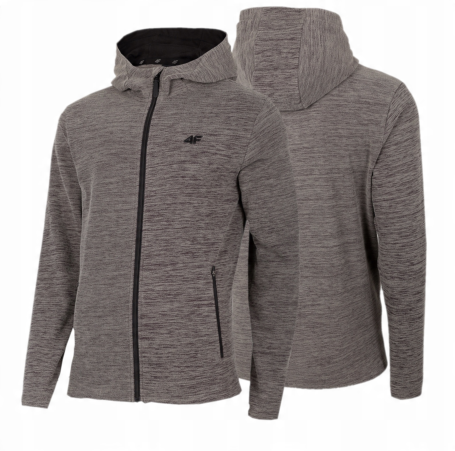 

4F Polar Męski Bluza Rozpinana PLM351 Szary XL