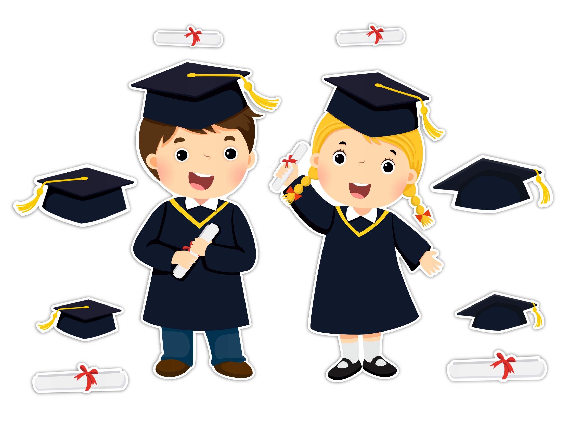 УКРАШЕНИЕ ШКОЛЫ-ДЕТИ В БИРЕТКАХ XXL-ПОДХОДИТ НАЧАЛО ГОДА (БОЛЬШОЙ)