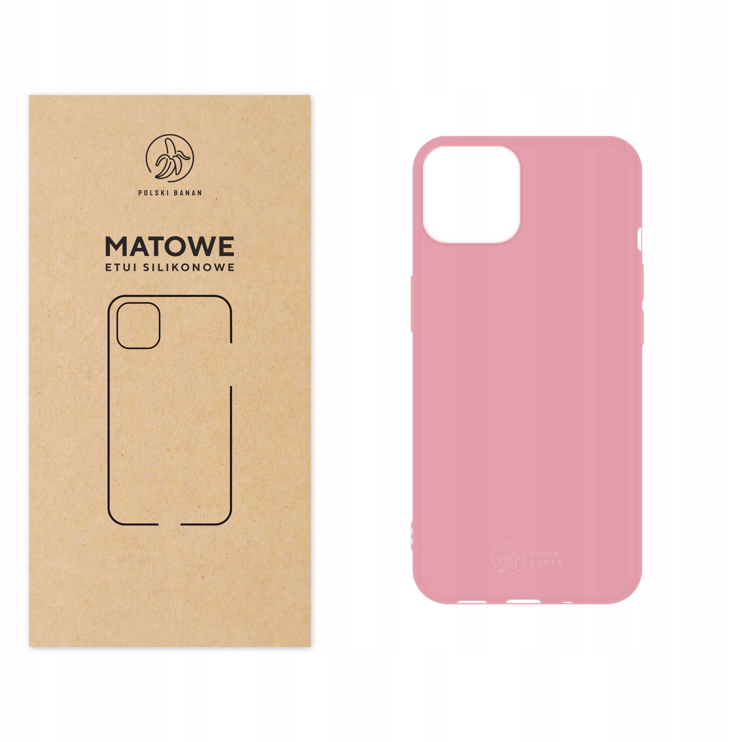 

Etui Matowe do iPhone 13 mini różowe