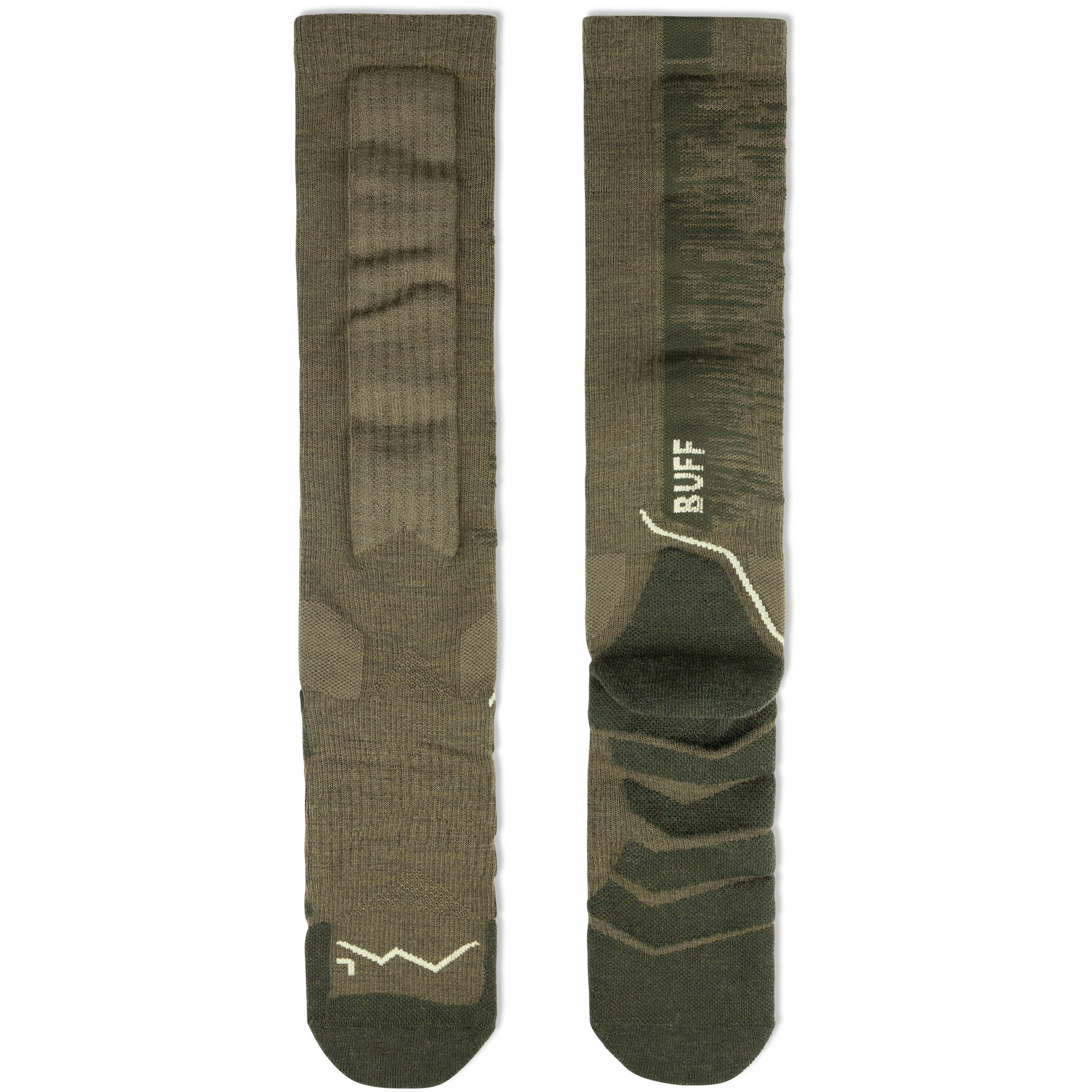 Ponožky Buff vlna Merino Over The Calf Olive Green vel. 42/44